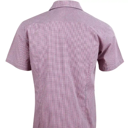 Picture of Winning Spirit, Mens Two Tone Mini Gingham S/S Shirt